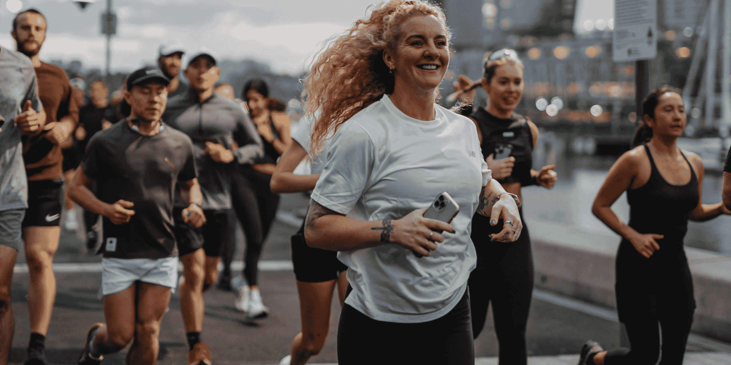Running in Darling Harbour